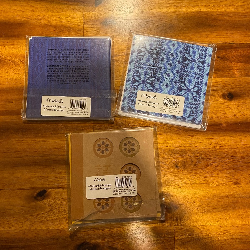 Pack of 14 Blank Greeting Cards